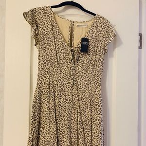 NWT Abercrombie and Fitch Leopard print romper